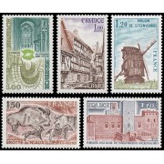 France Francia 2040/44 1979 Serie turística MNH France Francia 2040/44 1979 Serie turística MNH