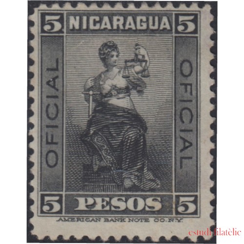 Nicaragua Franqueo Oficial 111 1900 Timbres de 1896 MH