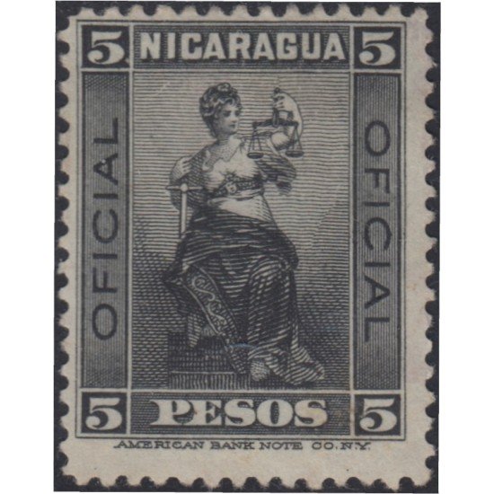 Nicaragua Franqueo Oficial 111 1900 Timbres de 1896 MH Nicaragua Franqueo Oficial 111 1900 Timbres de 1896 MH