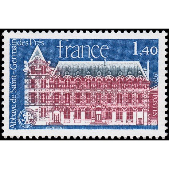 France Francia 2045 1979 Abadía de St. Germain-des-Prés MNH