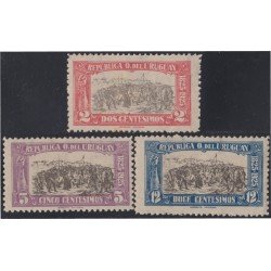 Uruguay 298/300 1925 Desembarco de Juan Antonio Lavalleja MNH Uruguay 298/300 1925 Desembarco de Juan Antonio Lavalleja MNH