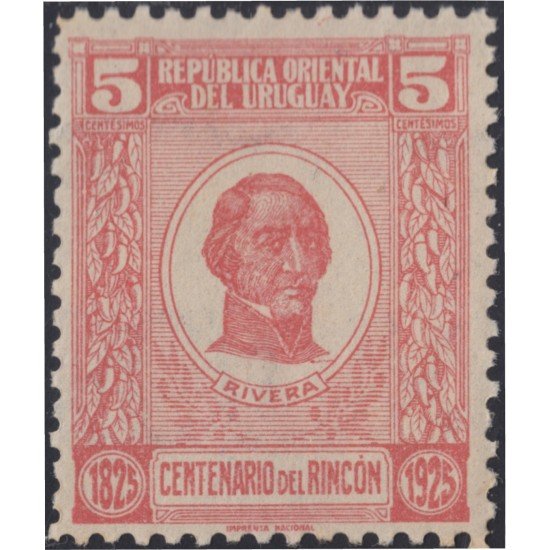 Uruguay 305 1925 General Fructuoso Rivera MH Uruguay 305 1925 General Fructuoso Rivera MH