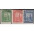 Uruguay 331/33 1927 Exposición filatélica de Montevideo Usado