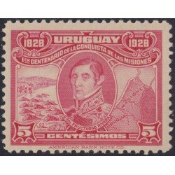 Uruguay 344 1928 Centenario de la conquista de Las Misiones MH Uruguay 344 1928 Centenario de la conquista de Las Misiones MH