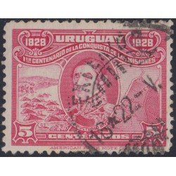 Uruguay 344 1928 Centenario de la conquista de Las Misiones Usado Uruguay 344 1928 Centenario de la conquista de Las Misiones Usado