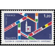 France Francia 2050 1979 Elección de la Asamblea de las Comunidades Europeas MNH France Francia 2050 1979 Elección de la Asamblea de las Comunidades Europeas MNH
