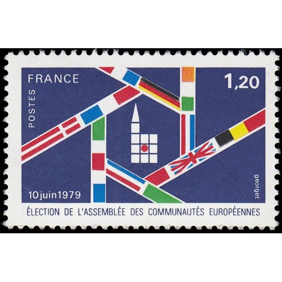 France Francia 2050 1979 Elección de la Asamblea de las Comunidades Europeas MNH