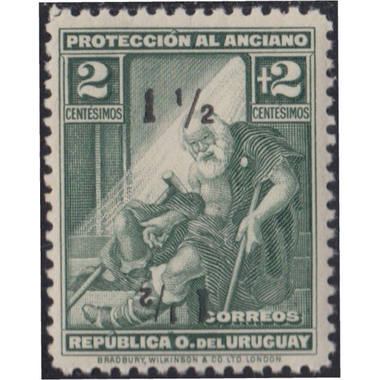 Uruguay 442 1932 Protección al Anciano MNH Uruguay 442 1932 Protección al Anciano MNH