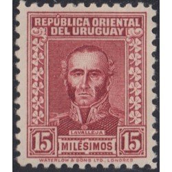 Uruguay 444 1933 80º Aniversario de la muerte del Patriota Juan Antonio Lavalleja MNH Uruguay 444 1933 80º Aniversario de la muerte del Patriota Juan Antonio Lavalleja MNH