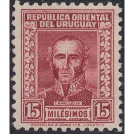 Uruguay 444 1933 80º Aniversario de la muerte del Patriota Juan Antonio Lavalleja MNH Uruguay 444 1933 80º Aniversario de la muerte del Patriota Juan Antonio Lavalleja MNH