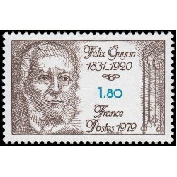 MED/S France Francia 2052 1979  Félix Guyon cirujano francés MNH