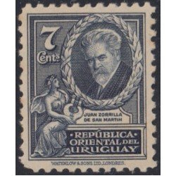Uruguay 461 1933 Aniversario de la muerte del Poeta Juan Zorilla de San Martín MNH Uruguay 461 1933 Aniversario de la muerte del Poeta Juan Zorilla de San Martín MNH