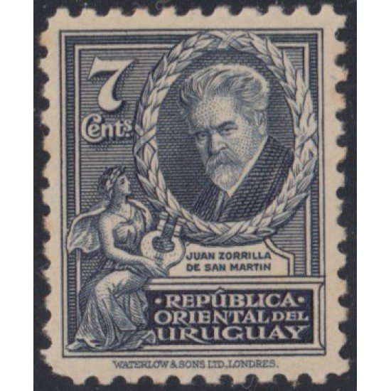 Uruguay 461 1933 Aniversario de la muerte del Poeta Juan Zorilla de San Martín MNH Uruguay 461 1933 Aniversario de la muerte del Poeta Juan Zorilla de San Martín MNH