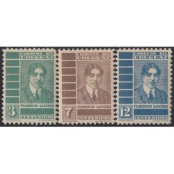 Uruguay 490/92 1935 25º Aniversario de la muerte del escritor Florencio Sánchez MH Uruguay 490/92 1935 25º Aniversario de la muerte del escritor Florencio Sánchez MH