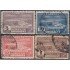 Uruguay 501/04 1937/38 Construcción de la presa sur de Río Negro Usados