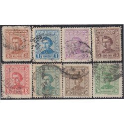 Uruguay 521/28 1939/44 José Gervasio Artigas Usado Uruguay 521/28 1939/44 José Gervasio Artigas Usado
