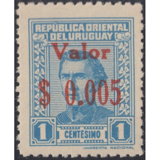 Uruguay 540 1943 Timbres Postales de 1939/44 MNH Uruguay 540 1943 Timbres Postales de 1939/44 MNH