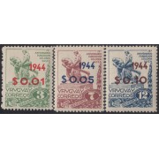 Uruguay 552/54 1944 75º Aniversario de la Colonia de Suiza MH