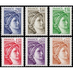 France Francia 2056/61 1979 Sabine MNH
