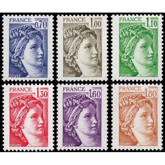 France Francia 2056/61 1979 Sabine MNH
