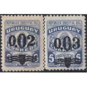 Uruguay 581/82 1947 Tipo ai MNH
