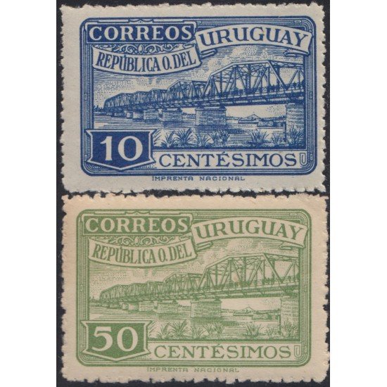 Uruguay 591/92 1948 Amistad Brasil- Uruguay MNH