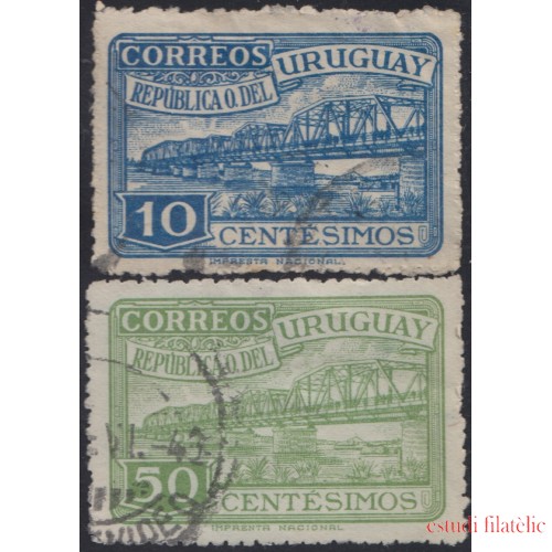 Uruguay 591/92 1948 Amistad Brasil- Uruguay Usado