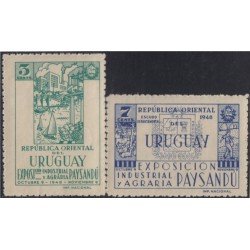Uruguay 593/94 1948 Exposición de Paysandu MNH Uruguay 593/94 1948 Exposición de Paysandu MNH