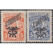 Uruguay 595/95A 1949/51 Franquicia Postal ai MNH