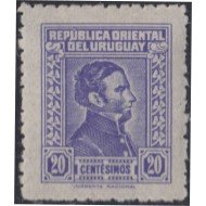 Uruguay 596 1949 Serie antigua Artigas  MH