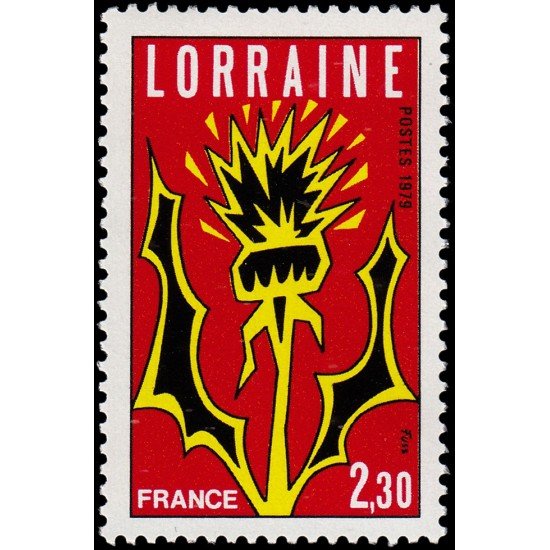 France Francia 2065 1979 Región Lorena MNH