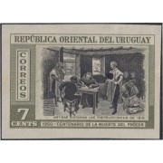 Uruguay 609 1951 Prueba Artigas Centenario de la muerte del prócer 