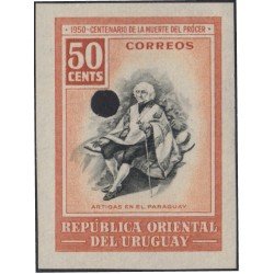Uruguay 614 1951 Prueba  Artigas en el Paraguay