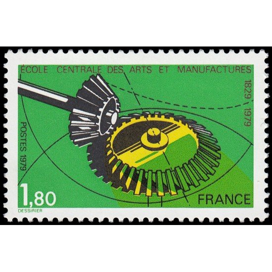 France Francia 2066 1979 150 aniv. de la fundación de la Escuela Central de las Artes y manufacturas MNH