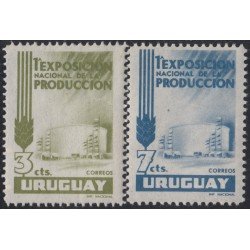 Uruguay 640/41 1956 Primera Exposición Nacional de la producción en Montevideo MNH