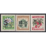 Uruguay 655/57 1959 Timbres postales de 1954 MNH