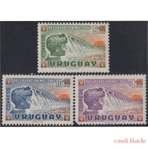 Uruguay 666/68 1959 Recuperación Nacional MNH
