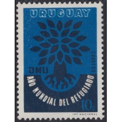 Uruguay 678 1960 Tipo bg Año Mundial del Refugiado MNH Uruguay 678 1960 Tipo bg Año Mundial del Refugiado MNH