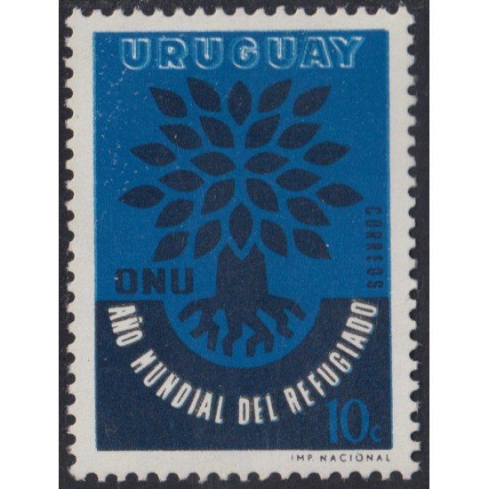Uruguay 678 1960 Tipo bg Año Mundial del Refugiado MNH Uruguay 678 1960 Tipo bg Año Mundial del Refugiado MNH