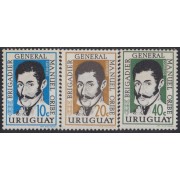 Uruguay 682/84 1961 Brigadier General Manuel Oribe MNH