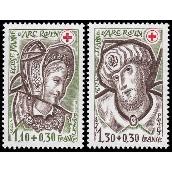 France Francia 2070/71 1979 Sorteo a favor de la Cruz Roja MNH