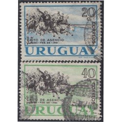 Uruguay 685/86 1961 150 Años del inicio de la insurrección Grito de Asencio Usado Uruguay 685/86 1961 150 Años del inicio de la insurrección Grito de Asencio Usado