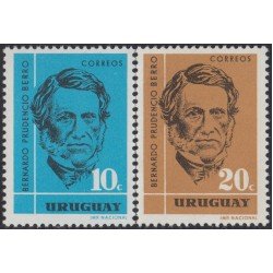 Uruguay 702/03 1962 Presidente Bernardo Prudencio Berro MNH Uruguay 702/03 1962 Presidente Bernardo Prudencio Berro MNH