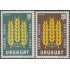 Uruguay 713/14 1963 Campaña mundial contra el hambre MNH