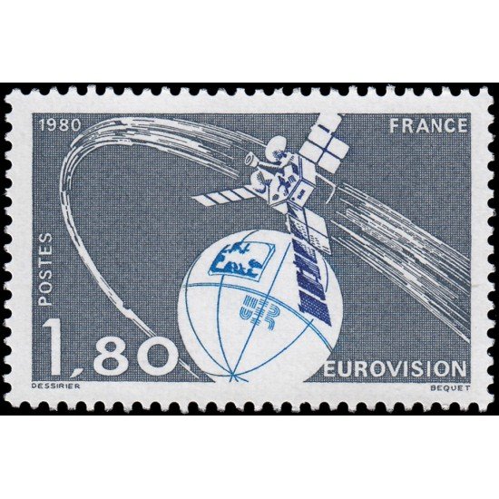France Francia 2073 1980 Eurovisión MNH France Francia 2073 1980 Eurovisión MNH