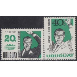 Uruguay 727/28 1965 Homenaje a Benito Nardone MNH Uruguay 727/28 1965 Homenaje a Benito Nardone MNH