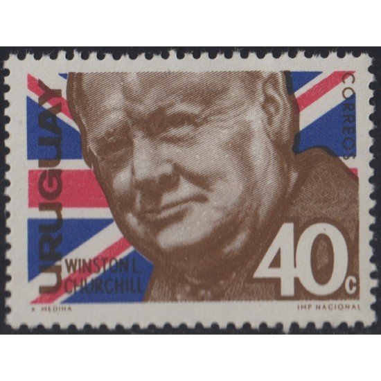 Uruguay 739 1966 Muerte de Sir Winston Churchill MNH Uruguay 739 1966 Muerte de Sir Winston Churchill MNH