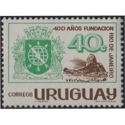 Uruguay 740 1966 4º Centenario de Río de Janeiro MNH Uruguay 740 1966 4º Centenario de Río de Janeiro MNH