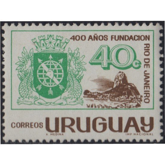 Uruguay 740 1966 4º Centenario de Río de Janeiro MNH Uruguay 740 1966 4º Centenario de Río de Janeiro MNH