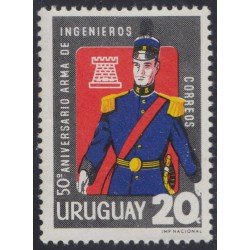 Uruguay 741 1966 50 Años de ingeniería militar MNH Uruguay 741 1966 50 Años de ingeniería militar MNH